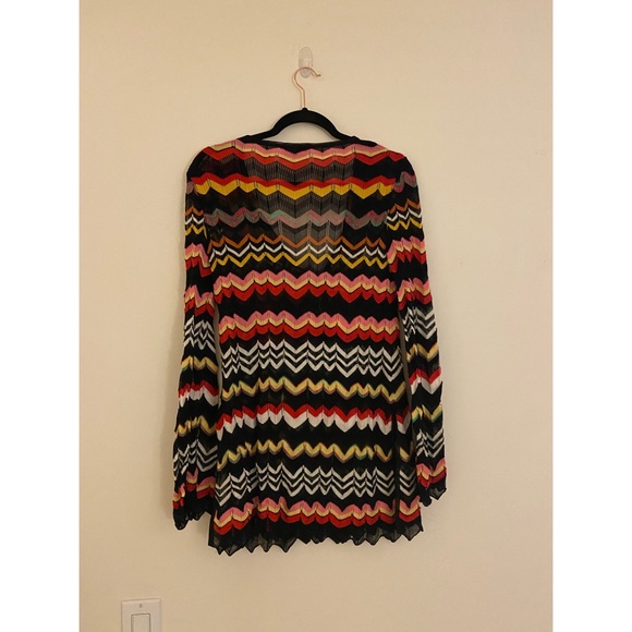 RARE! Missoni Chevron Black and Rainbow Cover Up - Picture 7 of 9
